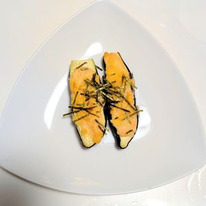 ごんべすの作ってみた!投稿(【なす消費】とろとろ茄子ピザ～明太マヨチーズ～)