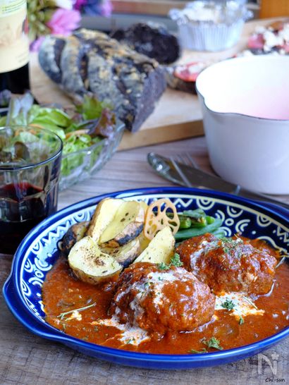 ガリデミトマッ☆煮込みハンバーグ！