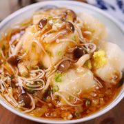 たっぷりとろとろ餡🤩きのこと白菜のあんかけ揚げ出し豆腐♪