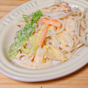 こざかなの作ってみた!投稿(抱えて食べたい♪『白菜とはるさめのごまマヨポン』)