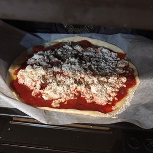 iwackの作ってみた!投稿(［マルゲリータ］生地から作る簡単ピザ！クリスピーピザ)