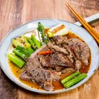 さっぱりと食べれる「牛肉のマリネステーキ」