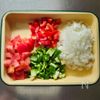 夏野菜で♪【野菜たっぷりタコライス】簡単10分！の下準備