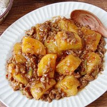 【じゃがいものコクうま肉味噌あん】ご飯がもりもり進む！