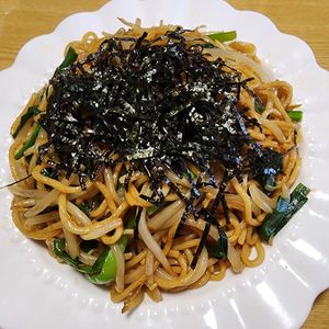 ナムディの作ってみた!投稿(海苔とバターの焼きそば)