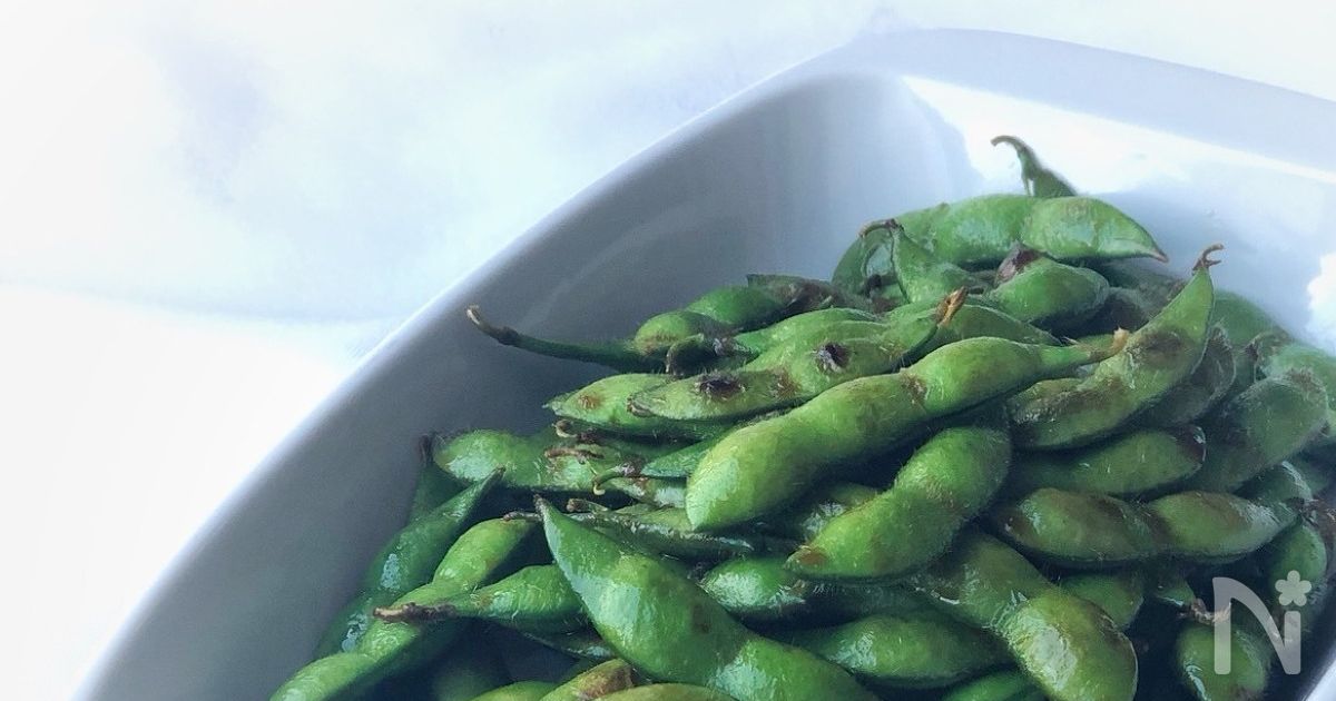 やみつき枝豆シリーズ③茹でない！＊枝豆のめんつゆバター炒め＊