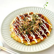 粉類不用!混ぜて焼くだけ【オートミール】で簡単♡お好み焼き