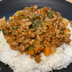 521527の作ってみた!投稿(美味しく節約！子供が喜ぶ『豆腐とひき肉と野菜のキーマカレー』)