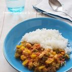 レンジで。おくらとツナの和風カレー ルー不要・調味料２つ。