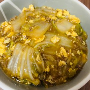 SSの作ってみた!投稿(【白菜とひき肉のとろたまあんかけ】男子喜ぶ/丼にも♡︎)
