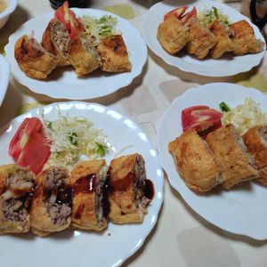 うたかた1299969の作ってみた!投稿(【油揚げメンチカツ】キャベツたっぷり!衣いらずで簡単節約!)