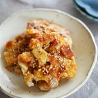 調味料１つ！『さつま揚げと蓮根のチヂミ風』