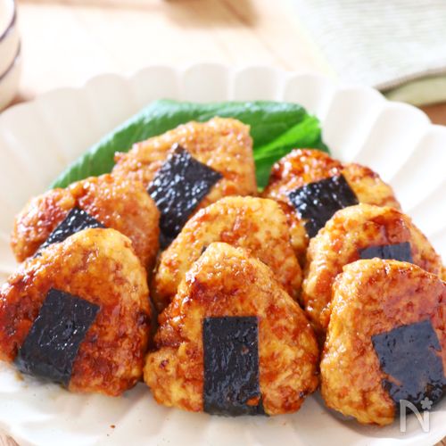 栄養満点!【高野豆腐入り海苔巻きつくね】お弁当にも◎