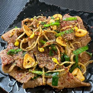 楽ラク手抜キッチン🐶🐾の作ってみた!投稿(シャキシャキ！牛肉と豆もやしとニラの香味ポン酢醤油炒め)