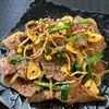楽ラク手抜キッチン🐶🐾の作ってみた!投稿(シャキシャキ!牛肉と豆もやしとニラの香味ポン酢醤油炒め)