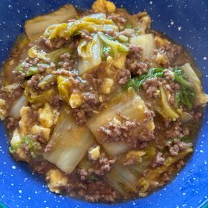 Robinの作ってみた!投稿(【白菜とひき肉のとろたまあんかけ】男子喜ぶ/丼にも♡︎)