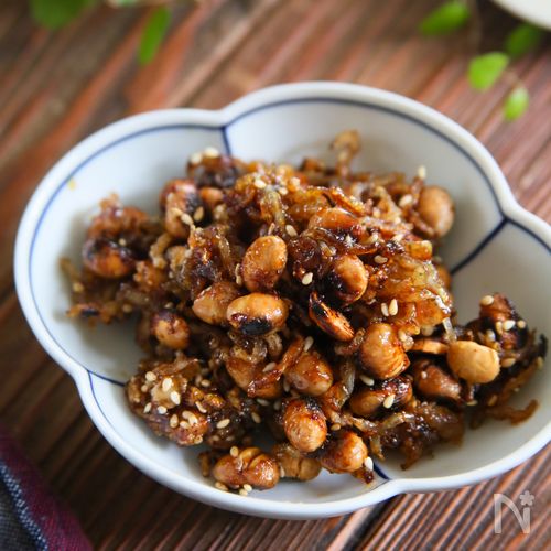 余った節分豆消費！味見とまらない♡豆豆じゃこ豆