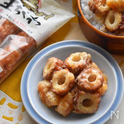 【材料2つ・10分】黄金コンビ!ちくわシュリンプ炒め。