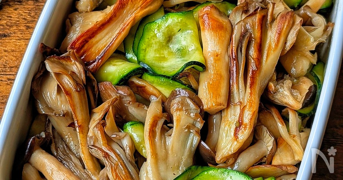 【焼ききのことズッキーニの柚子胡椒マリネ】作り置きにも♡