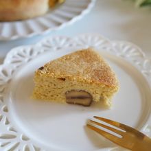 低糖質　簡単！混ぜて焼くだけ！栗のオートミールケーキ♪