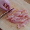 止まらない!チーズ風味のささみスティックの工程1