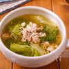 【しゃきしゃき♡︎レタスと鶏ひき肉のうま塩スープ】10分!の工程4