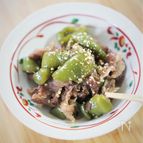 牛肉とピーマンの醤油麹煮（ストウブ料理）