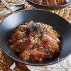 マグロのバジルポキ丼