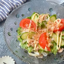 夏野菜たっぷり！簡単サラダうどん