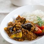 『なすとひき肉の和風キーマカレー』＃簡単＃味噌