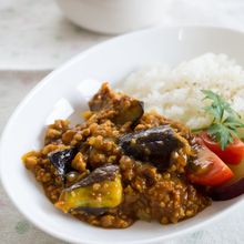 『なすとひき肉の和風キーマカレー』＃簡単＃味噌