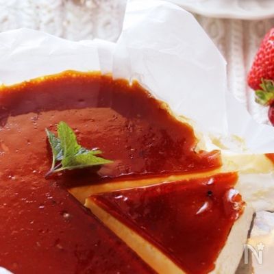 とろける美味しさ驚きの新食感♡焼かない生バスク風チーズケーキ