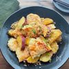 【さつまいもと鶏肉のだしマヨ炒め】コクうま！