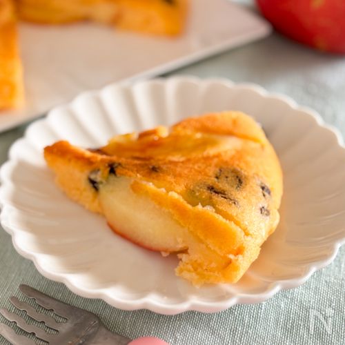 【フライパンで簡単！】砂糖不使用◎米粉のりんごケーキ