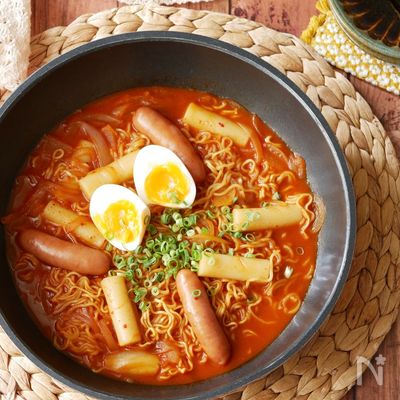『インスタント乾麺で⭐︎』本格♡甘辛ラッポッキ