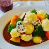 アサイードレッシングの温野菜サラダ