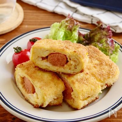 おつまみに！明太子入りだし巻き卵フライ