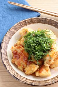 鶏胸肉の梅じそ照り焼き　さっぱり柔らか