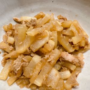 えりんぎの作ってみた!投稿(ツナ缶がいい味出します!大根きんぴら)