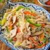 【豚こまの塩ダレ野菜炒め 春雨入り】ワンパン10分で安旨い