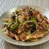 楽ラク手抜キッチン🐶🐾の作ってみた!投稿(【長ねぎとベーコンの塩昆布生姜パスタ】味付け調味料不要で簡単)