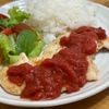 1098608の作ってみた!投稿(鶏ささ身肉のトマトソースかけ)