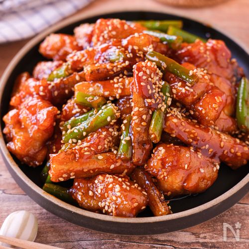 【ヤンニョムごぼうチキン】やみつき♡ご飯にもお酒にも合う!