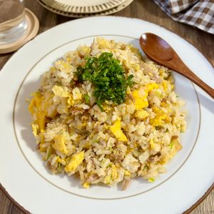 のりのり🐾🎀🤍の作ってみた!投稿(【爆裂ツナ炒飯】ワンパン爆速でガッツリ)