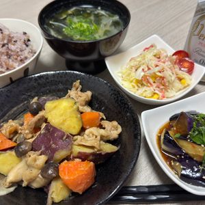 みーこの作ってみた!投稿(【さつまいもと豚こまのからめ煮】はちみつ醤油でじゅわっと♪)