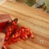 【異国のサラダ】レンズ豆の粒マスタード和えの工程2