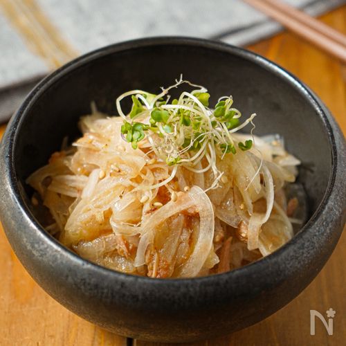 【子供爆食♡︎オニオンツナサラダ】和えるだけ！5分レシピ
