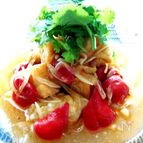 パクチーたっぷり鶏と厚揚げのエスニック風
