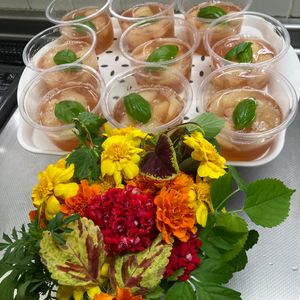 そら・ゆずの作ってみた!投稿(食べるのが勿体ない程美味しいと言われた「桃コンポートゼリー」)