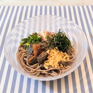 𝔂𝓾𝓶𝓲🍓の作ってみた!投稿(【さば缶と薬味の冷やしそば】簡単にコクうま！)
